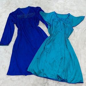 Vintage Shadowline 2pc nightgown/robe set